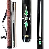 TaiBA 2-Piece Pool Stick + Hard Case, 13mm Tip, 58