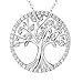 The Tree of Life Necklace Sterling Silver Created Diamond Jewelry Anniversary Gift For Her