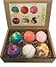 Valentine's Day Bubble Bath Scoops Gift Set by Sky Organics with Organic Oils for Velvety Aromatherapy Bubbles – Spa Bubble Bath -Handmade in USA – Set of 6 Assorted bubble Truffles