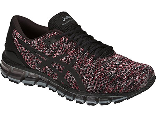 Gel-Quantum 360 Knit Men's Running Shoe, Black/Classic Red/Stone Grey, 11 D(M) US