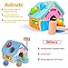 rolimate Pounding Wooden Toy House with Toy Hammer, Unique Design for Pounding Bench Wooden Toys, Kid Toys for Toddlers, Wood Toys, Toddler Toys