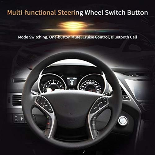 Car Switch Button Bluetooth Call Constant Speed Cruise Modified Multi-Functional Steering Wheel Switch Button for Hyundai Elantra