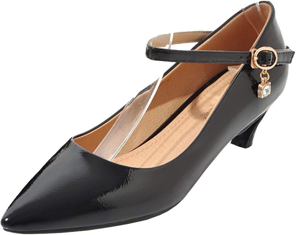 LAURMOSA Glitzer Prinzessin Schuhe Mädchen - Mary Jane Pumps Mit Schleife - 4-5cm Absatz