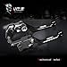 MZS Pivot Levers Brake Clutch Foldable CNC for Suzuki RM 125 250 RM125 RM250 1996-2003 (Black)