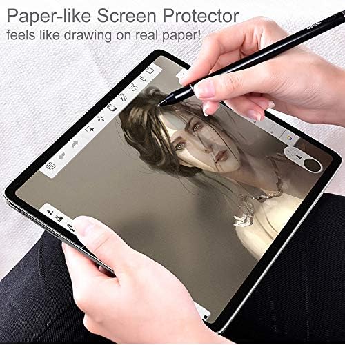 Paper-Like Screen Protecor for iPad Pro 11 Inch 2018 Matte Pet Film for Sketching Drawing Writing Compatible with Apple Pencil Like on Paper Reduce Reflection Anti Scratch Glare Fingerprint