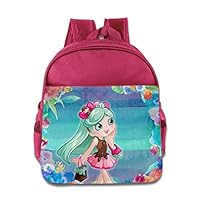 Logon 8 Pretty Cartoon Girl Cute School Backpacks Pink For 3-6 Years Olds Kid