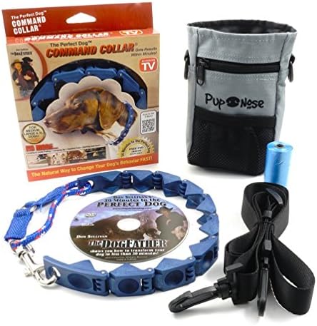 Perfect Dog Command Collar and Pup Nose Treat Bag Training Kit (Grey)