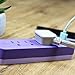 Novogratz x Globe 78391 Designer Series Surge Protector Power Strip, 3 Outlet, 2x USB Ports, Lavender