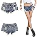 Lisli Women Distressed Ripped Hole Denim Jeans Shorts Pants Hot Mini Shorts (L(Asian XL))