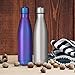 king do way 17oz Double Wall Vacuum Cool Insulation Stainless Steel Water Bottle Leak- Proof and No Sweating Perfect for Summer Outdoor Sports Camping Hiking Cycling (Shining-Purple)