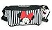 Disney Minnie Mouse Zippered Waist Pack Belly Bag (Large,Striped)