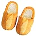 October Elf Adult Autumn Winter Warm Fuzzy Home Shoes House Slippers For Women Memory Foam Slippers With Customized Size 12.8 Inch(French Baguette, M)