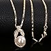 IFFURMON Fashion Charm Women Jewelry Sets Imitation Pearl Statement Pendant Necklace Earrings Set