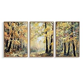 Framed for Living Room Bedroom Sunshine Through Forest...