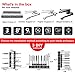 MASSUGAR Pots and Pans Organizer for Cabinet, 8 Tiers Pan Organizer Rack for Cabinet with 3 DIY Methods, Adjustable with Hook, Pan Pot Rack for Kitchen Organization and Storage