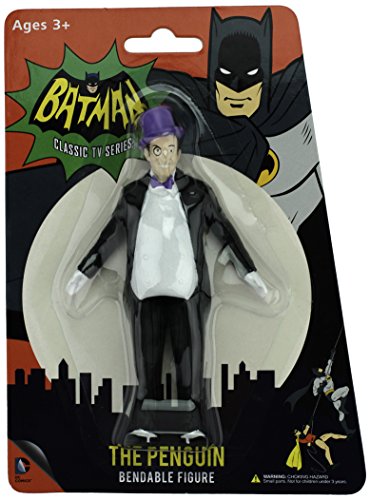 NJ Croce Batman Classic TV Series The Penguin Bendable Figure