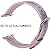 OTO Replacement Watch Strap Band ，Watch Band Strap Double Clasp Bracelet for Apple .New arrival. (Light Pink and Midnight Blue 38mm)