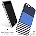 iPhone 6 6s case for girls, Akna New Glamour Series [All New Design] Flexible Soft TPU cover with Fabulous Glossy Pattern for both iPhone 6 & iPhone 6s(4.7”iPhone) [Navy Blue Stripes](16-U.S)