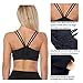 Yadifen Yoga Bras for Women Running Sports Bras Padded Workout Bra Tops Workout Bras for Women Plus Size (Black, S)