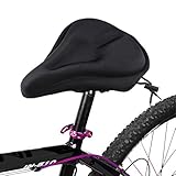 Premium Gel Bike Seat Cover by VivoPro Sports | Soft Cushion, Extra Comfort Bike Saddle Cover | for Exercise Bikes, Mountain Bikes, Road Bikes | 11” x 7” Size, Fits Most Standard Size Bicycle Saddles