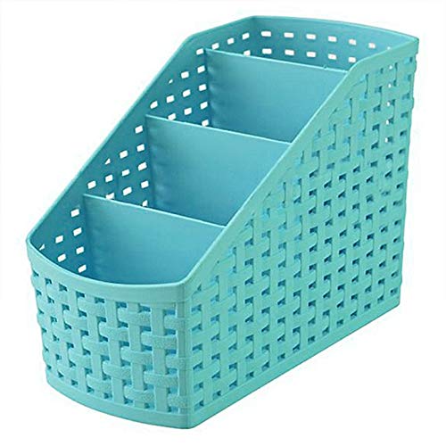 for Desktop - Plastic Storage Box Desktop 4 Grid Sub-Grid Case Multi-Function Storage Organizer for Remote Controller Holder
