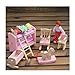 Peradix Wooden Doll House Furniture Set,Miniature Bathroom/Kid Room/Kitchen House Nursery House Furniture Dollhouse Decoration Accessories for Kids Toddlers Children Pretend Role Play Toy (Bunk Bed)