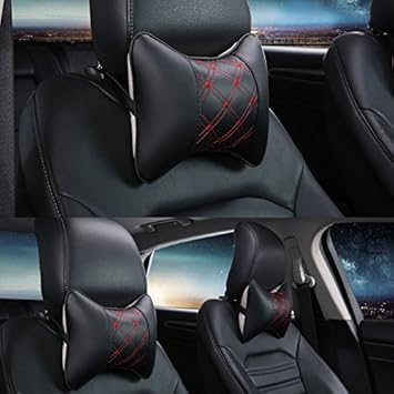 Sedeta Car Seat Headrest Pad Memory Foam Travel Pillow Head Neck