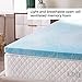 Linenspa 2 Inch Gel Swirl Memory Foam Mattress Topper – Cooling Gel Infused – Pressure Relieving Bed Topper - Mattress Pad – CertiPUR Certified - Queen Size