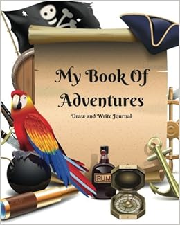 Buy My Book Of Adventures Draw And Write Journal Pirate Banner