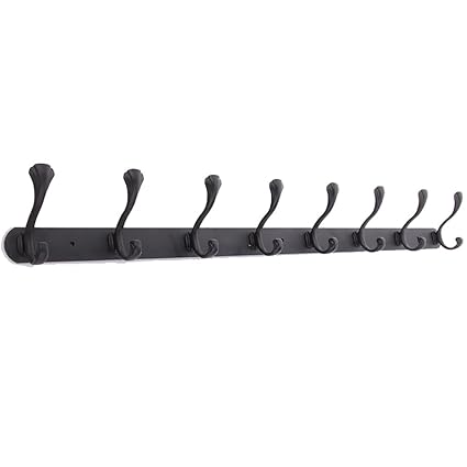 Amazon Com Mago Coat Hook Clothes Hooks Double Row Hook Wall