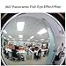 Light Bulb IP Camera 1080P HD Wi-Fi Panoramic Micro Camera 360 Fish-Eye Home Security Camera with Dual Night Vision Motion Detection for Home Security Outdoor Surveillance Cam