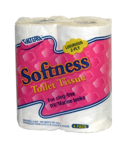 Valterra White Q23630 Softness 2-Ply Toilet Tissue-Pack of 4