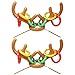 JOYIN 14 PCS Inflatable Reindeer Antler Toss Game Christmas Party Games Ring Toss Game for Christmas Party Supplies One Size Fit All