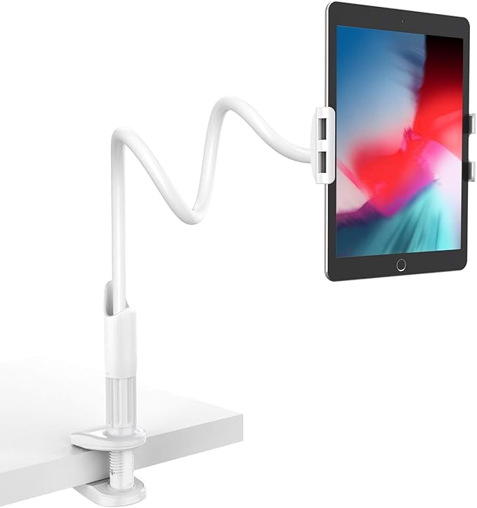 Gooseneck Tablet Holder, Lamicall Flexible Tablet Stand Universal Lazy
