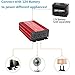 Quesvow 1000W Car Power Inverter DC 12V to 110V 3 AC Outlets Home Car RV Solar Power Converter for Household Appliances in case Emergency, Hurricane, Storm and Outage