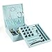 MALEDEN Jewelry Box, 2 Layers Lint Jewelry Organizer Case for Necklaces, Earrings, Bracelets and Rings Display, Large Capacity with Lock