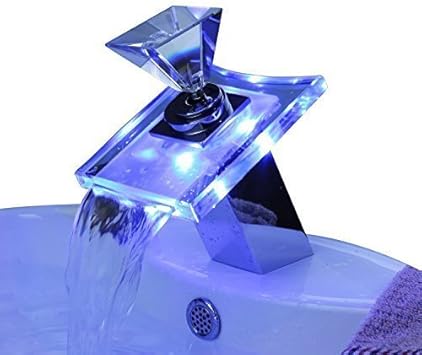 Farbwechsel Led Wasserfall Waschbecken Wasserhahn / 3 Farbwechsel Led
