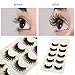 Docooler 5 Pair False Eyelashes Pure Hand-made Thick Long Voluminous Fake Lashes