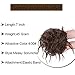 MORICA Tousled Updo Messy Bun Hair Piece Hair Extension with Elastic Rubber Band Updo Wavy Bun Extensions Synthetic Hair Extensions Scrunchies Chignons Hairpiece for Women (Color:4/30#)