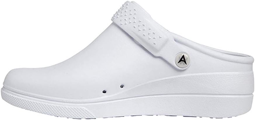 Anywear Peak Women's Healthcare Professional IMEVA Medical Clog, 8, White on White
