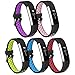 iHillon For Fitbit Alta (HR)/ Fitbit Ace Bands, 5-Pack Two-Toned Breathable Sport Strap with Metal Buckle for Fitbit Alta/ Alta Hr/ Fitbit Ace for Women Men, Small Large