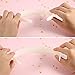 HESTYA White Plastic Headbands DIY 1 Inch Plain Blank No Teeth Hair Bands Headwear Plain Headbands for Women Graduation Halloween Christmas(20 Pcs)
