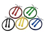 Bixle® Speed Cable Jump Rope, Super Fast, 10' Feet Fully Adjustable