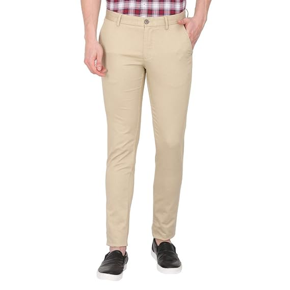 skinny fit casual trousers