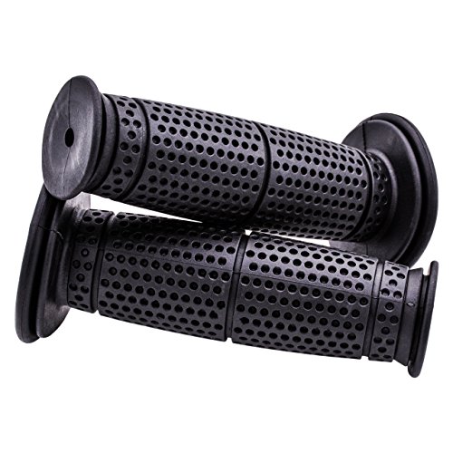 KaTur Sport Bike MX Motorcycle Motocross Black Rubber Gel Handle Bar Handlebar Grips 7/8" for ATV Motorcycle Harley Davidson Suzuki Honda Kawasaki Yamaha (Black) - Thumbnail 4