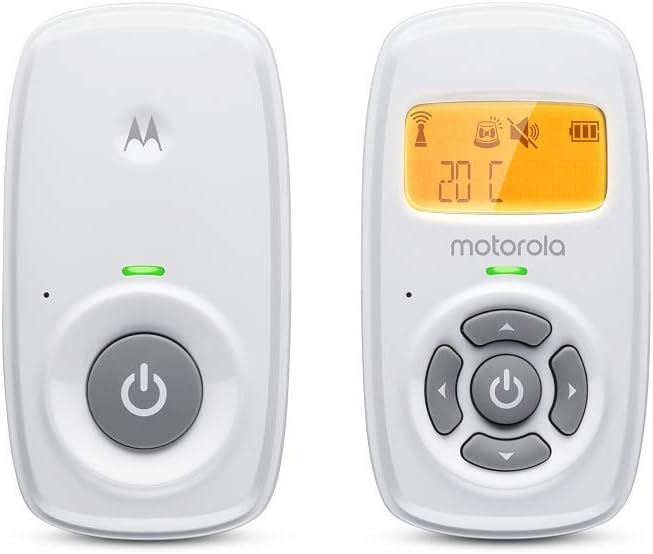 Motorola Nursery Baby Monitor AM24, Audio Only with High Sensitive Microphone, Parent Unit with 300M Range