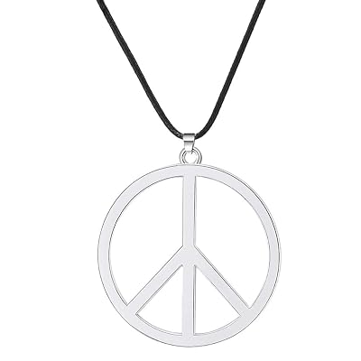 VALIJINA Peace Sign Pendant Necklace 