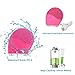 Sonic Face Cleanser, Opaceluuk Silicone Facial Cleansing and Massager Brush, Anti-Aging, and Reducing Acne.(Pink)
