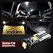 Yorkim 194 Led Bulb Canbus Error Free Super Bright White Light 3-SMD 2835 Chipsets, T10 LED Bulbs White Canbus Error Free, 2825 LED Bulbs, 168 LED Light Bulbs - T10 W5W 194 168 2825 Pack of 10