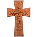 LifeSong Milestones Wood Cross Decoration For Wall Hanging Cross 5 Year Marriage Anniversary for Her 5 Year Anniversary For Men Wood Wall Decor